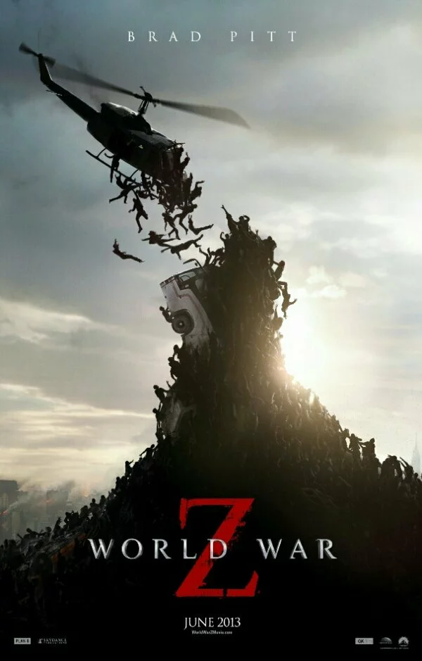 wpid Brad Pitt WorldWarZ NewPoster 12 NEW WORLD WAR Z POSTER IS INSANE IN THE MEMBRANE (PHOTOS)